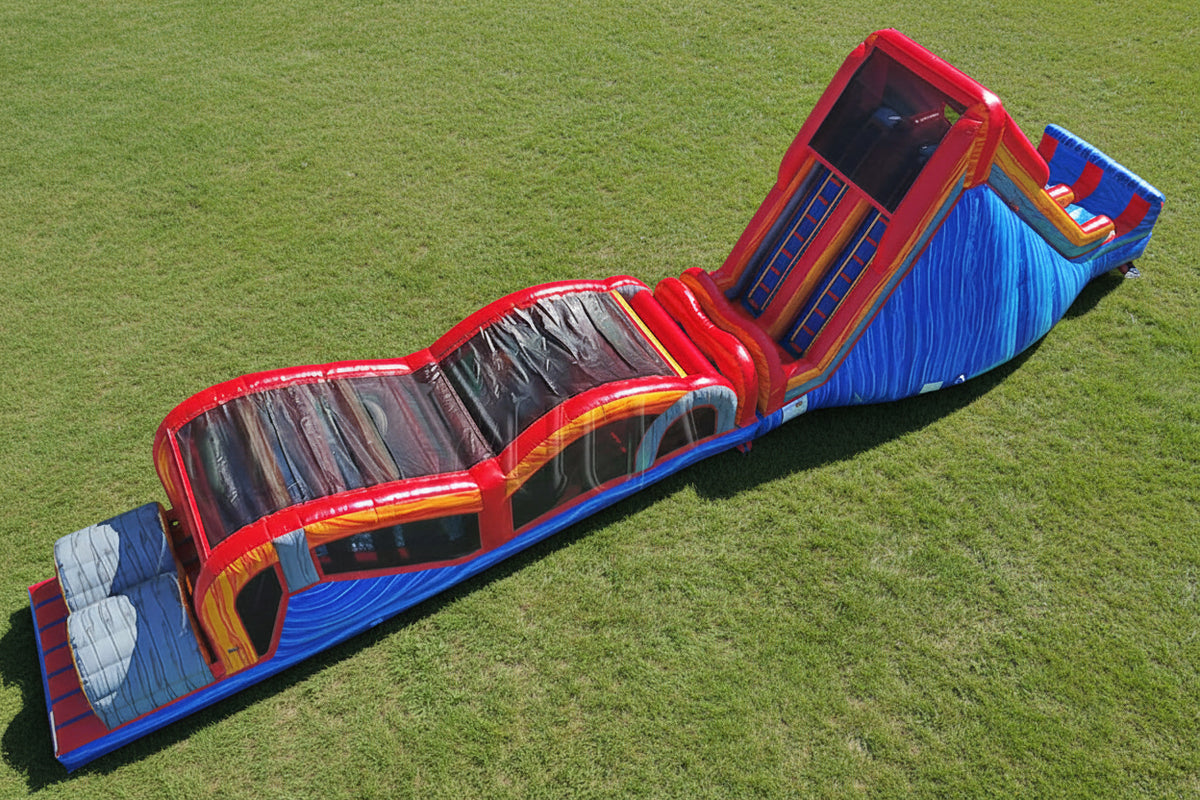 Extreme Rush Marble Obstacle Course Inflatable - Happy Jump