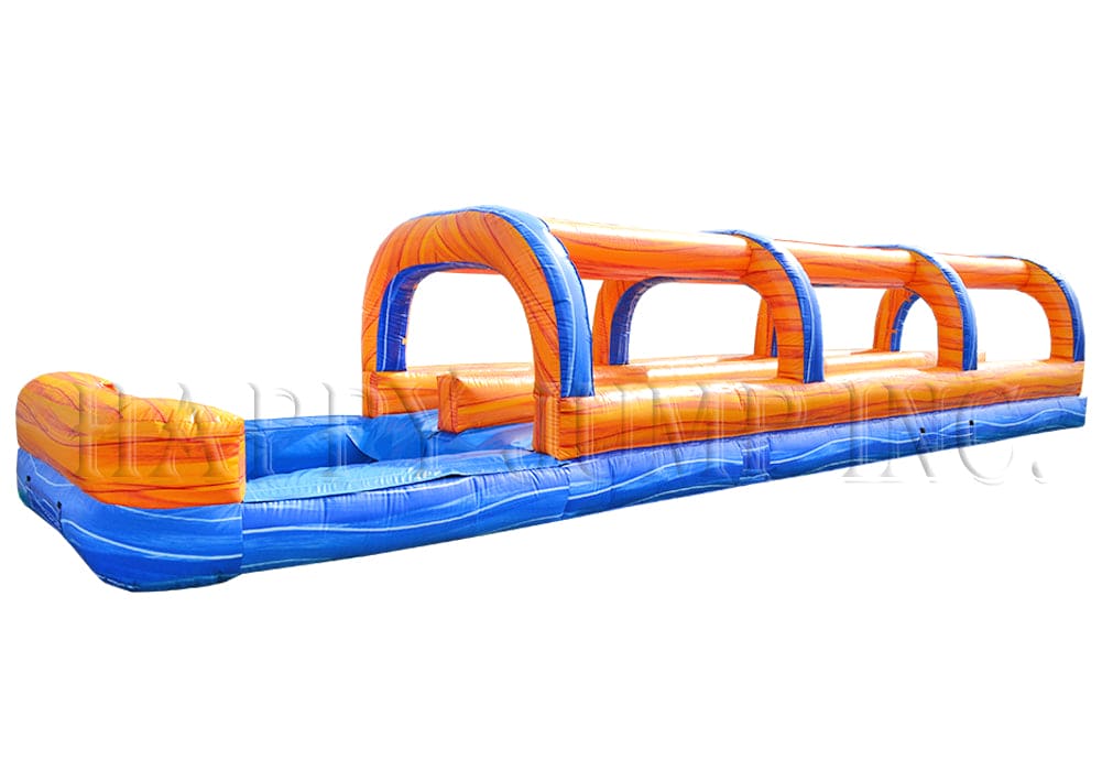 Marble Double Lane Slip Slide with Pool - Happy Jump - Happy