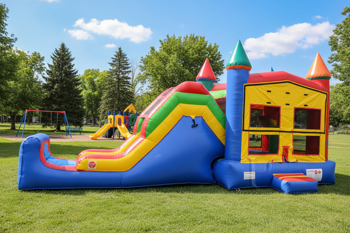 5-in-1 Commercial Castle Combo for Sale Inflatable Bouncer
