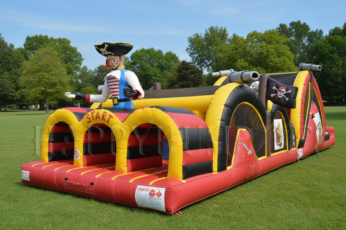 3 Lane Mega Thrill Pirate | Commercial Inflatable Obstacle Course
