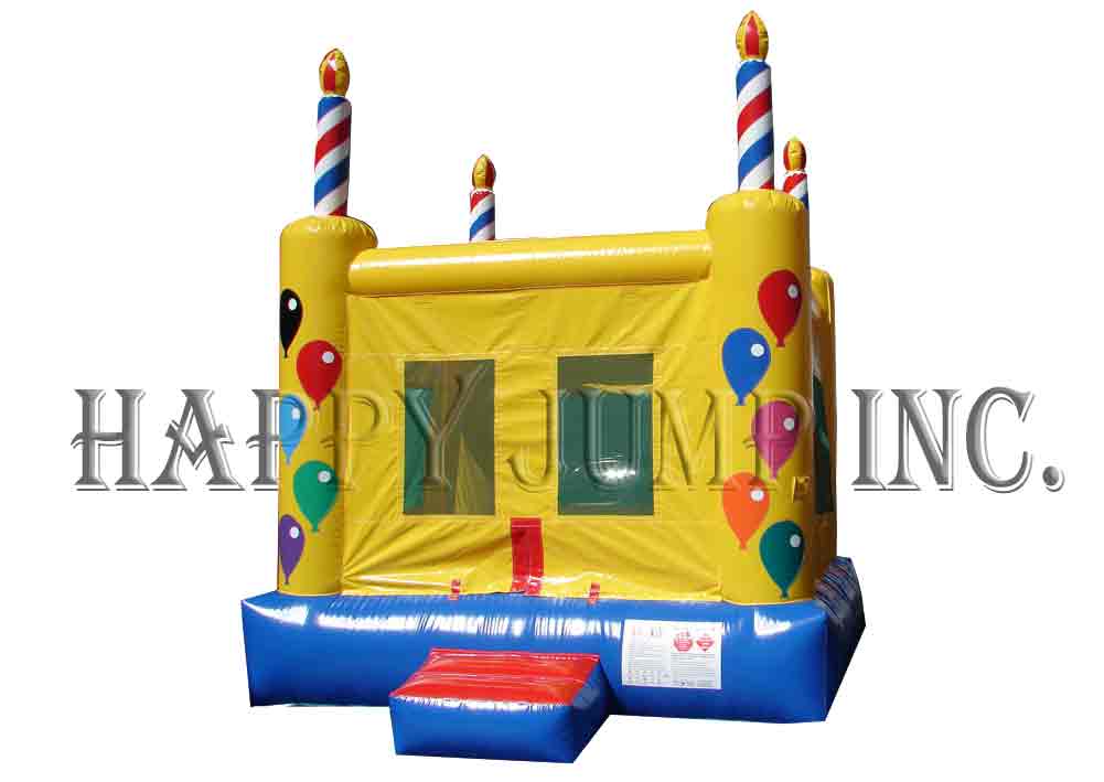 B) Square Birthday Cake Bounce House
