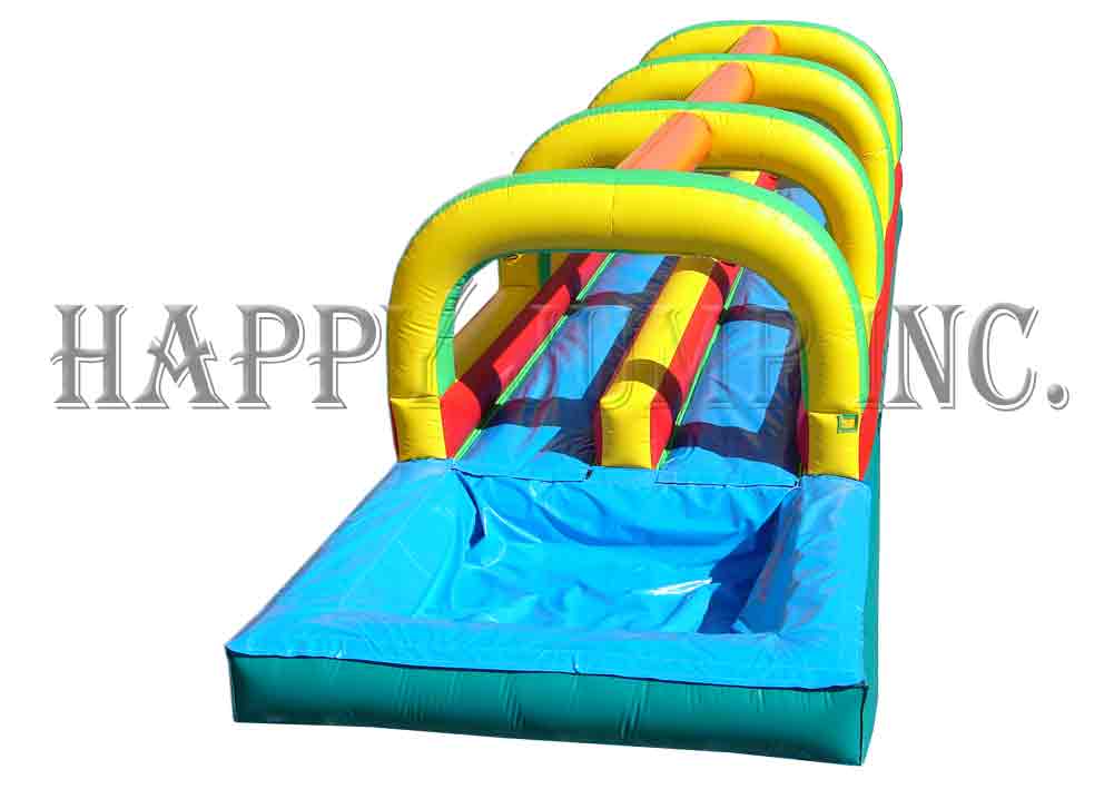 Slip and Slide - Double Lane w Pool - WS4303 - Happy Jump