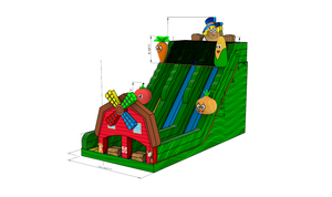 Farm Fun Slide, Perfect for Pumpkin Patch and Fall Festivals
