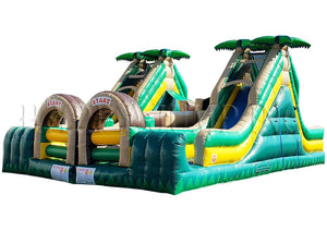 28' Caribbean Bay (Patriotic Theme) Pool and slip & slide with pool WS4170-PPS