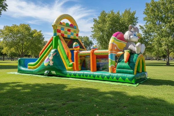 Easter Bunny Wonderland Commercial Inflatable Obstacle Course - IG5101-EBW
