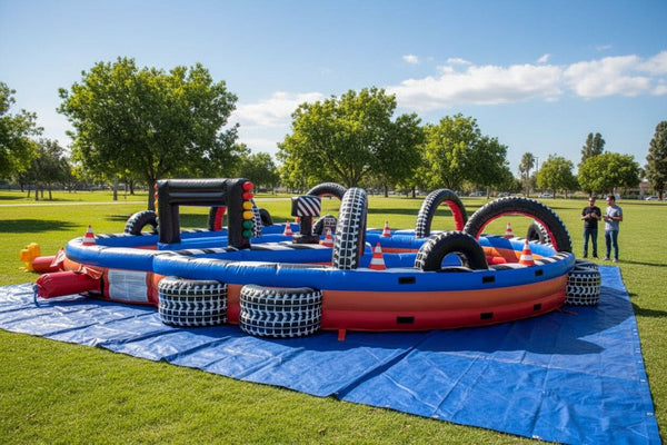 Turbo 500 Inflatable RC Race Track | Commercial Inflatable Interactive Game - IG5456