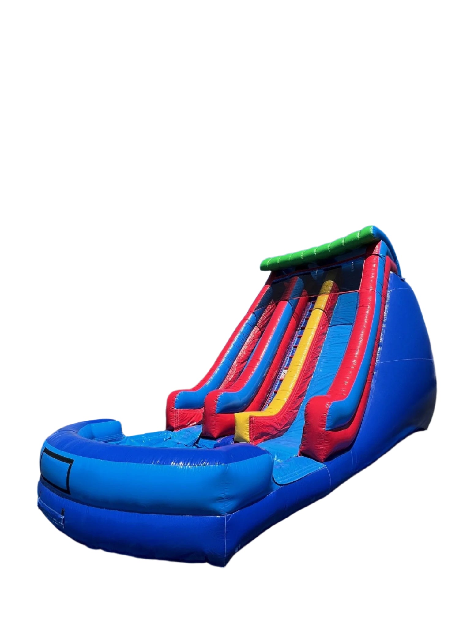19 Foot Double Splash Water Slide