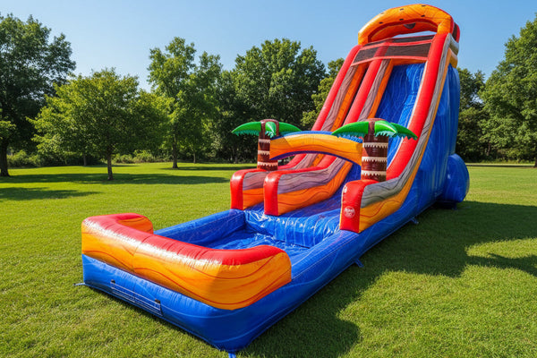 22' Tropical Inflatable Water slide