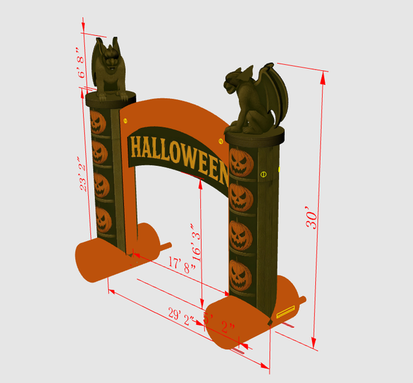 30' Halloween Arch AD9540