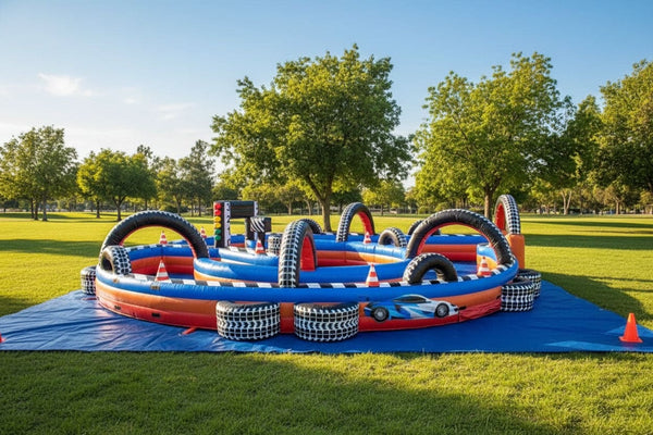Turbo 500 Inflatable RC Race Track | Commercial Inflatable Interactive Game - IG5456