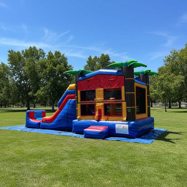 5-in-1 Super Combo Plus Pool/ Stopper | Commercial Inflatable Bounce House Combo - CO2171-1M
