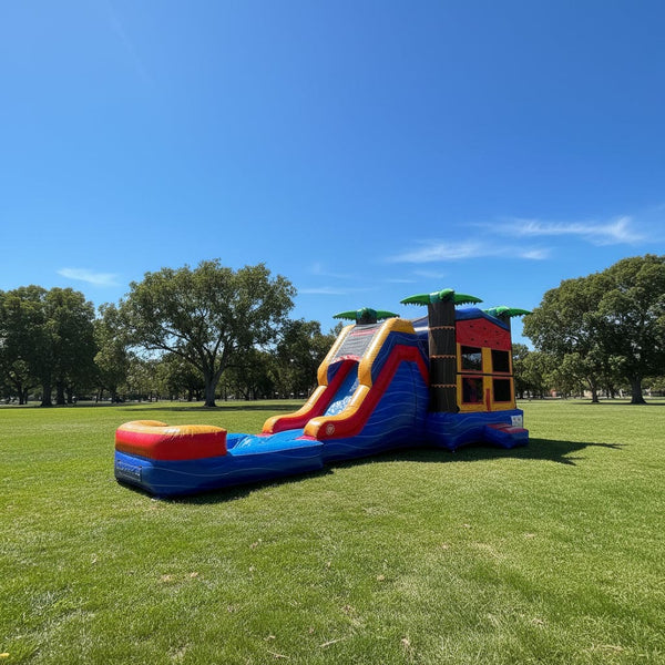 5-in-1 Super Combo Plus Pool/ Stopper | Commercial Inflatable Bounce House Combo - CO2171-1M