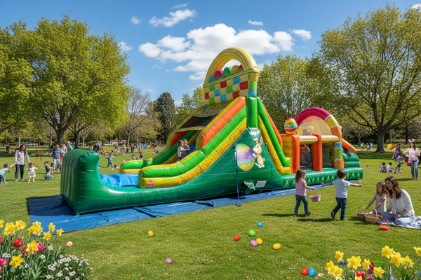 Easter Bunny Wonderland Commercial Inflatable Obstacle Course - IG5101-EBW