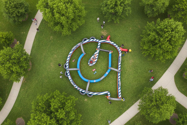 Turbo 500 Inflatable RC Race Track | Commercial Inflatable Interactive Game - IG5456