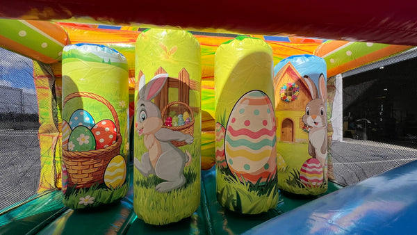 Easter Bunny Wonderland Commercial Inflatable Obstacle Course - IG5101-EBW