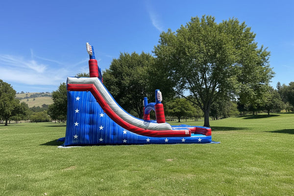 Blazer Wave Patriotic Water Slide | Commercial Inflatable Water Slide  - WS4160-P