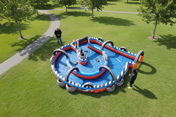 Turbo 500 Inflatable RC Race Track | Commercial Inflatable Interactive Game - IG5456