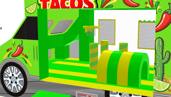 Taco Truck | 6 in 1 Jump & Slide Wet/dry Combo CO2417