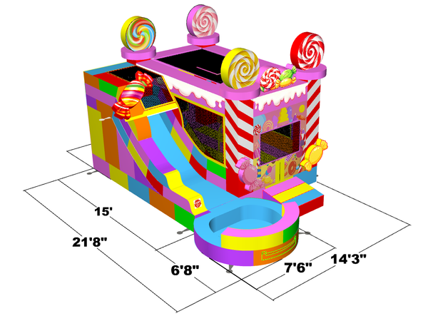 Candy Wonderland | 5 x wet/dry Combo CO2321-CWC (POOL AND STOPPER)