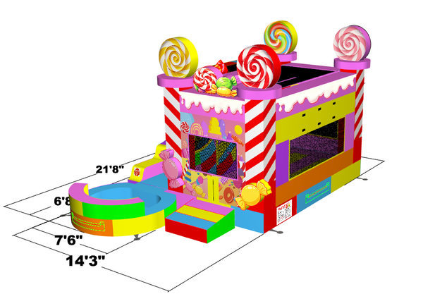 Candy Wonderland | 5 x wet/dry Combo CO2321-CWC (POOL AND STOPPER)