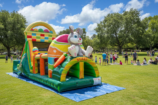Easter Bunny Wonderland Commercial Inflatable Obstacle Course - IG5101-EBW