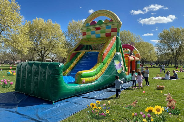 Easter Bunny Wonderland Commercial Inflatable Obstacle Course - IG5101-EBW