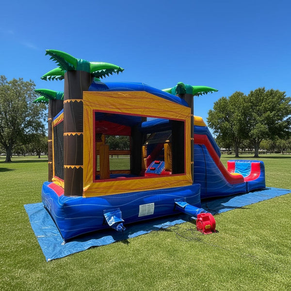 5-in-1 Super Combo Plus Pool/ Stopper | Commercial Inflatable Bounce House Combo - CO2171-1M