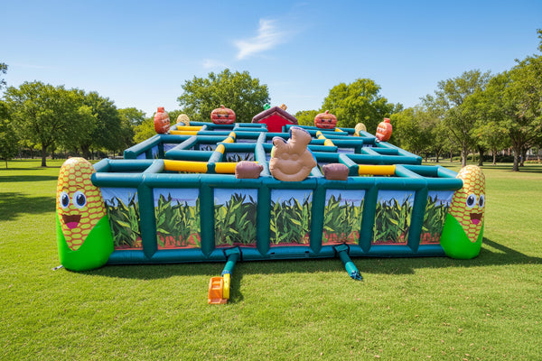 [The Lost Patch Inflatable Maze Kids Playground] Commercial Inflatable Interactive Game