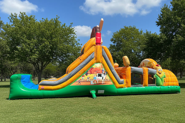 commercial inflatable obstacle course 