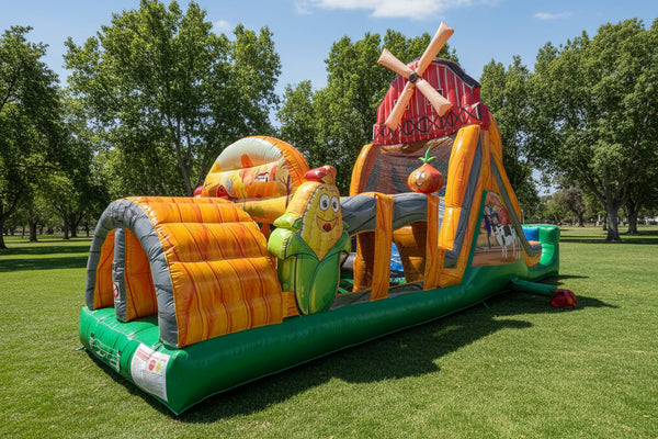 commercial inflatable obstacle course 