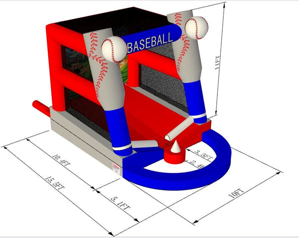 Home Run Challenge | Inflatable Baseball Batting Game - IG5340