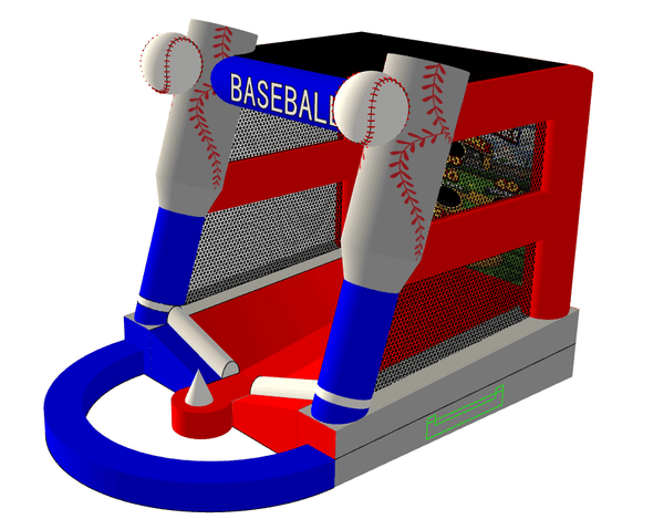 Home Run Challenge | Inflatable Baseball Batting Game - IG5340