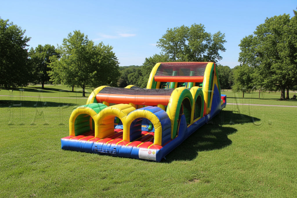 3-Lane Mega Thrill] | Commercial Inflatable Obstacle Course