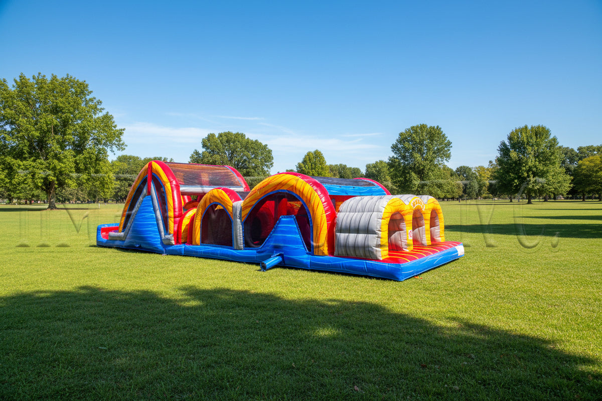 3 Lane Mega Thrill Marble | Commercial Inflatable Obstacle Course ...