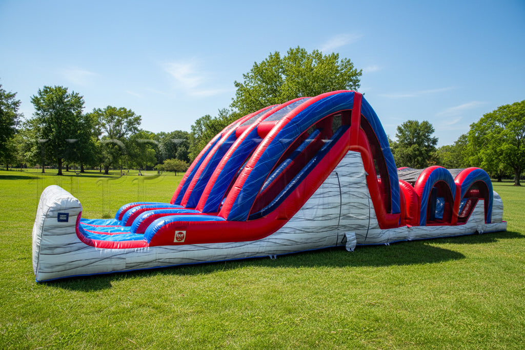 3 Lane Mega Thrill Marble | Commercial Inflatable Obstacle Course ...