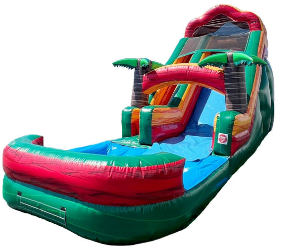 18ft Tropical Surf and Slide Inflatable - WS4131