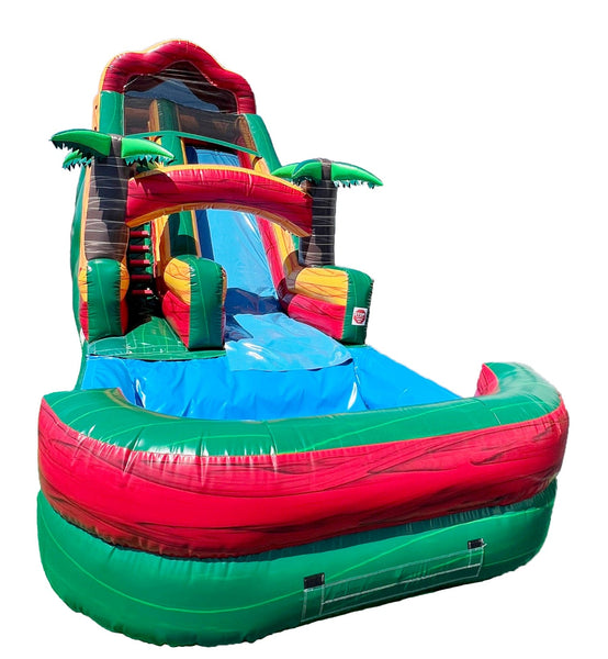 18ft Tropical Surf and Slide Inflatable - WS4131