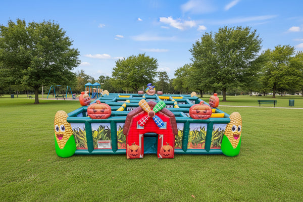 [The Lost Patch Inflatable Maze Kids Playground] Commercial Inflatable Interactive Game