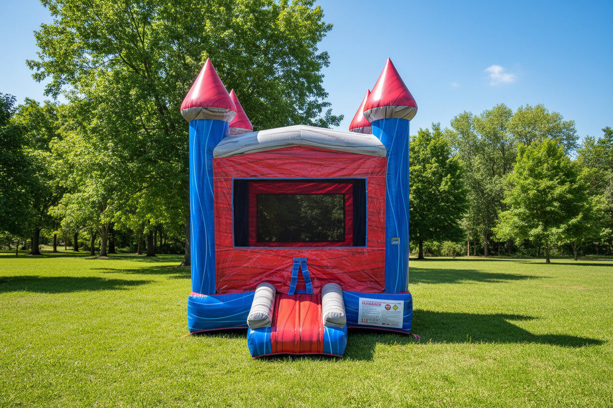 Marble Blue Bounce House | Commercial Inflatable Bounce House