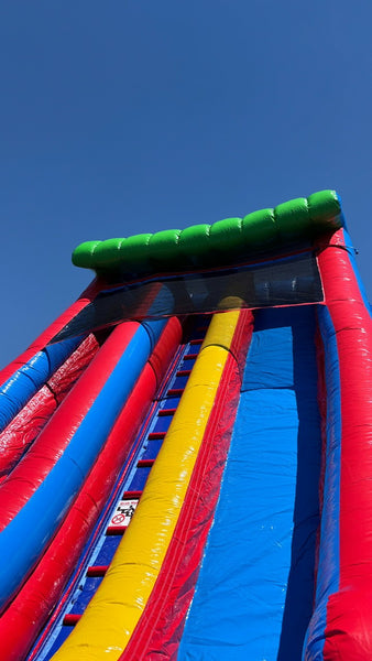 19 Foot Double Splash Water Slide
