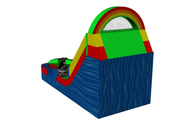 13' Backyard Water Slide - Primary Colors - WS4207 - happyjumpinc