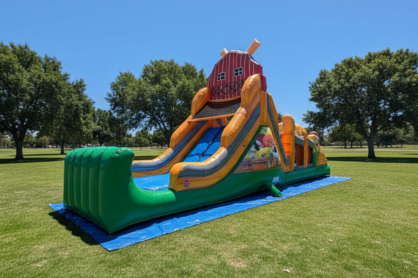 commercial inflatable obstacle course 
