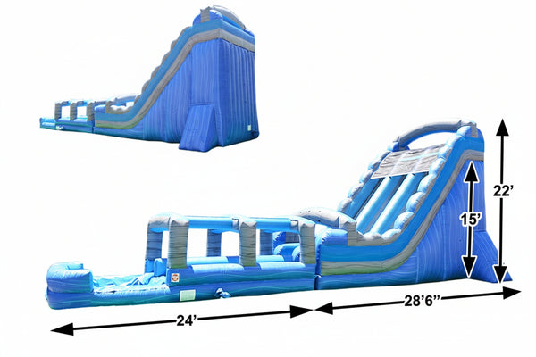 [22 Foot Inflatable Water Slide] Commercial Inflatable Water Slide 