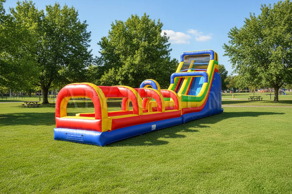 [24' Single lane water slide] Commercial Inflatable Water Slides