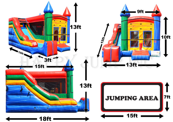 5x Jump & Splash Castle - CO2321-1M