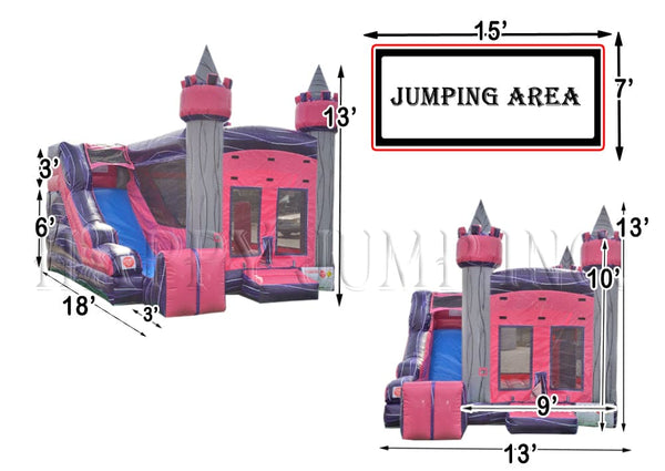 5x Jump & Splash Diamond Castle - CO2329