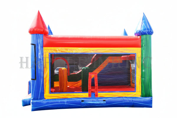 [5x Jump & Splash Castle] Commercial Inflatable Bounce House Combo