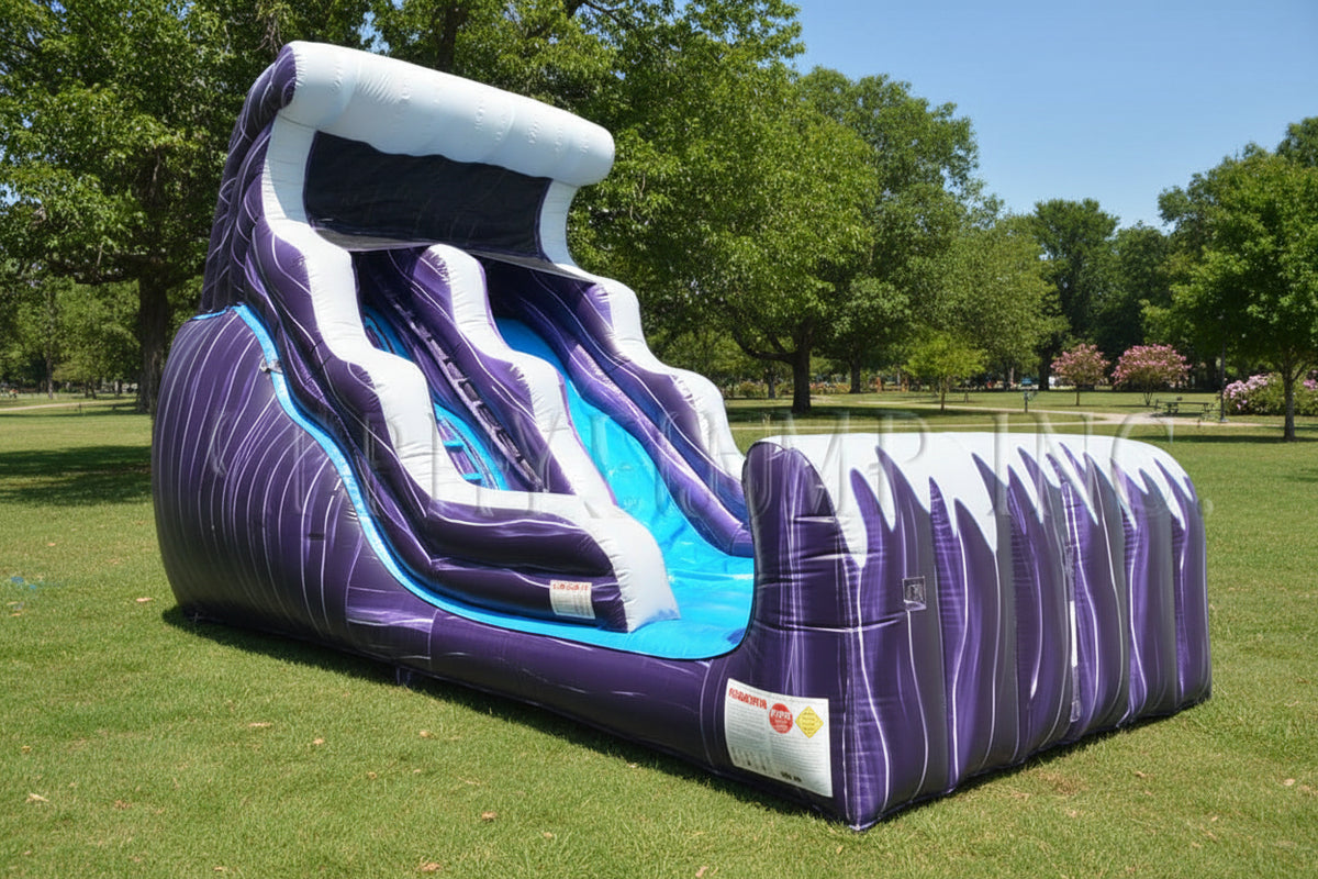 Wild Wave 18 Foot Double Drop Inflatable Water Slide | Commercial ...