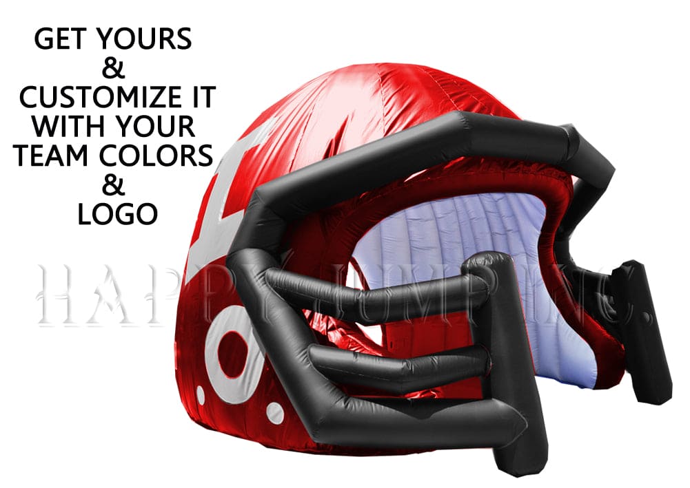custom inflatable football helmet Tunnel 22x16x12ft Need a custom size Custom Inflatable: LA Rams Helmet