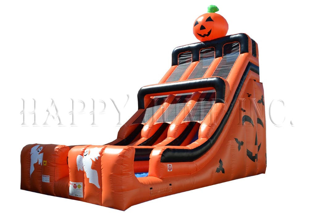 24' Halloween Double Lane Slide - SL3174 - Happy Jump